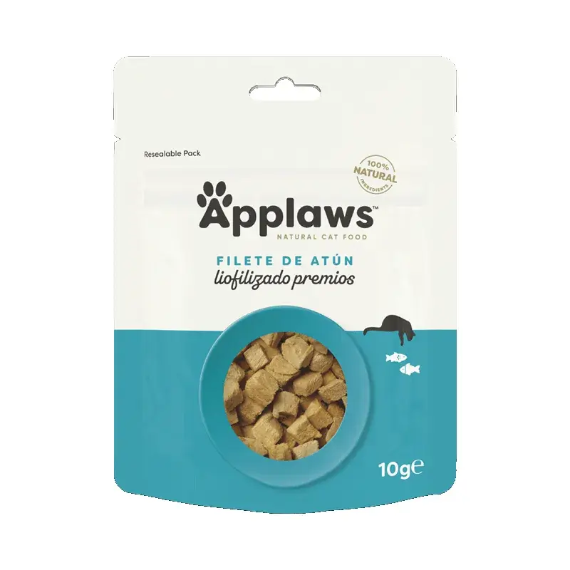 Applaws Cat Snack Filete De Atun Liofilizado, 12x10 gr