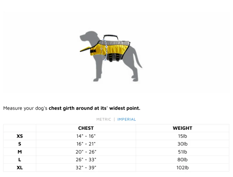 Veste de flottaison pour chien (XL) - Life Jacket - GF Pet