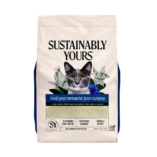 SUSTAINABLY YOURS litière agglomérante biodégradable multi-cat plus