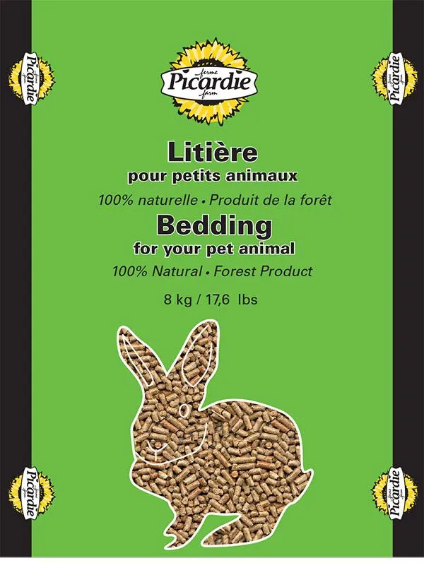 Ferme Picardie Litière de granules de bois