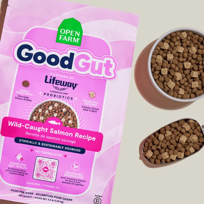 Open Farm GoodGut saumon sauvage pour chiens