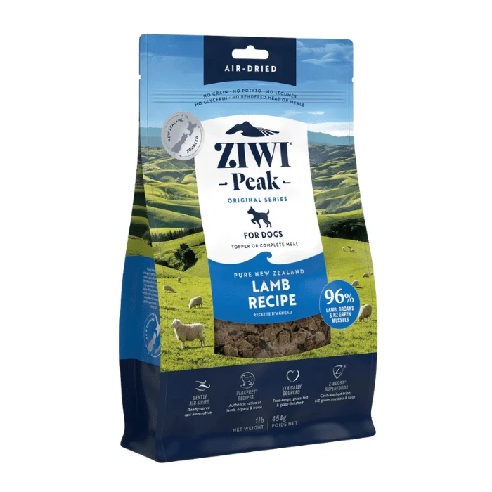 Ziwi Peak - Nourriture séchée à l'air agneau pour chien (Nouvelle-Zélande)