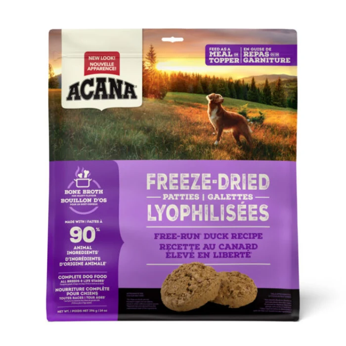 Galettes lyophilisées Acana au canard pour chiens 397 g