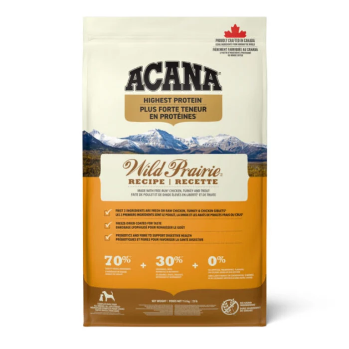 Nourriture pour chiens Acana Wild Prairie volaille et poissons