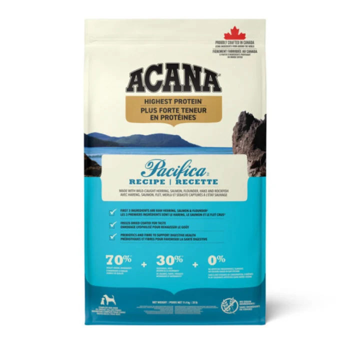 Nourriture pour chiens Acana Pacifica 100 % poisson sauvage