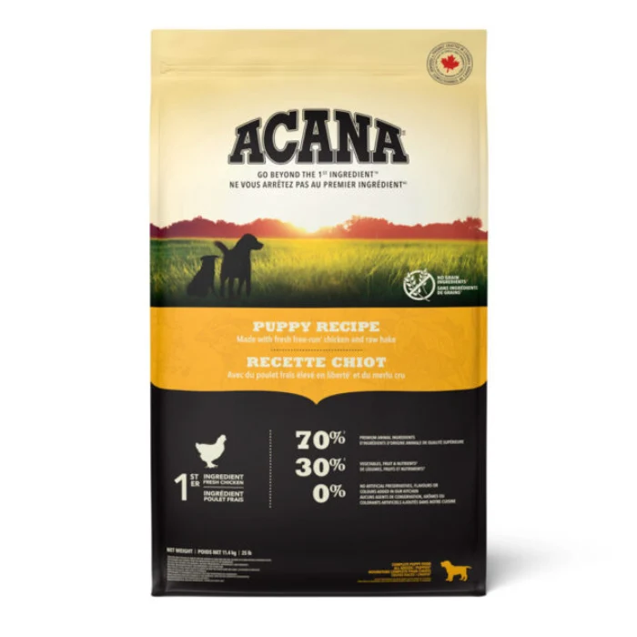 Nourriture pour chiots de moyenne race Acana Heritage