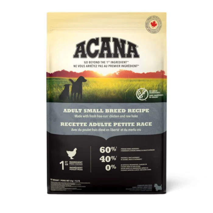 Nourriture pour chiens adultes de petite race Acana Heritage