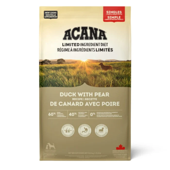 Nourriture pour chiens Acana Simple Canard avec Poire mono-protéine