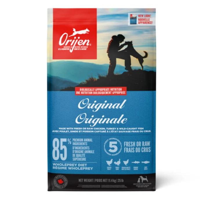 Nourriture pour chiens adultes Orijen Originale 85 % volaille et poisson