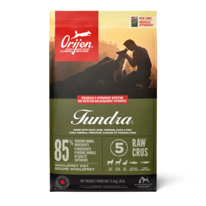 Nourriture pour chiens Orijen Tundra 40 % protéines gibier sauvage