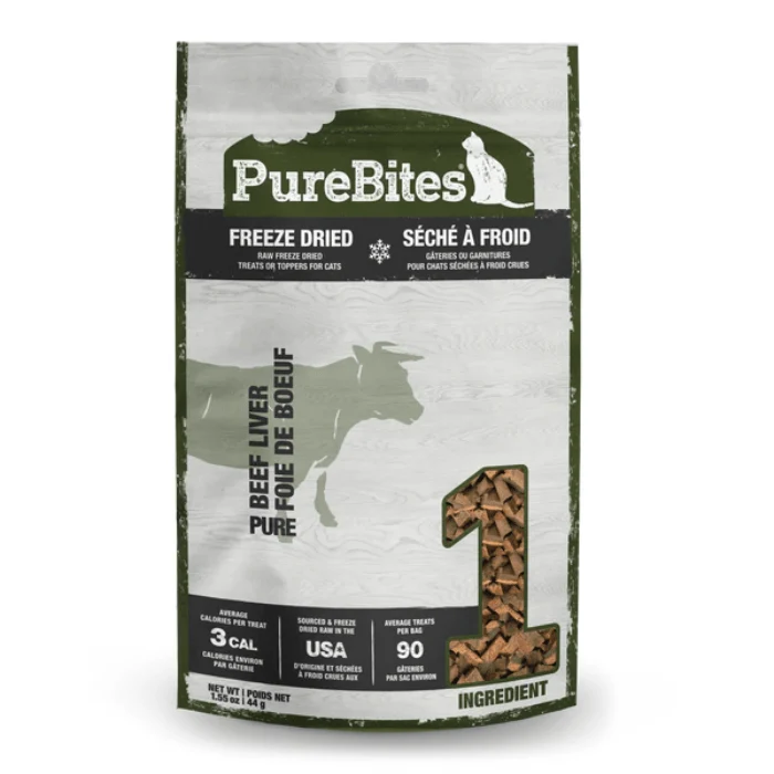 PureBites Foie de Boeuf lyophilisé pour chat 44g