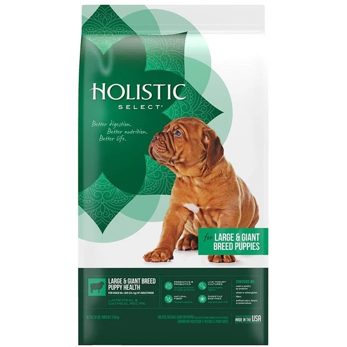 Holistic Select - Nourriture agneau grande race pour chiot (Puppy Health)