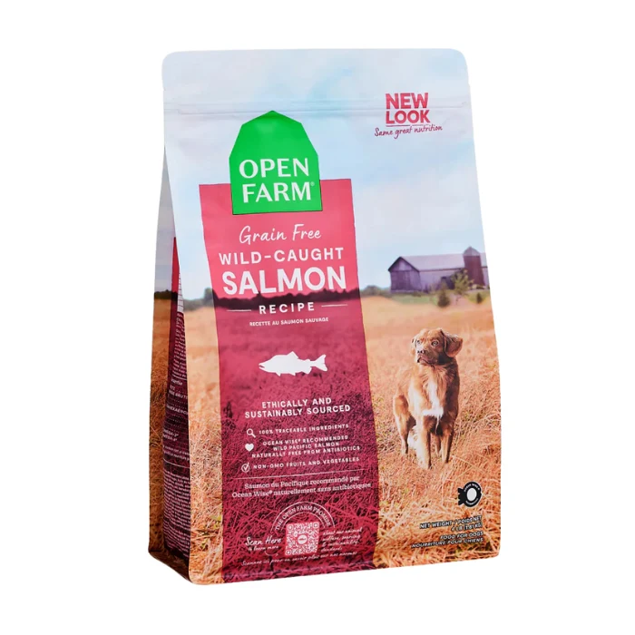 Nourriture pour chiens Open Farm Saumon sauvage sans grain