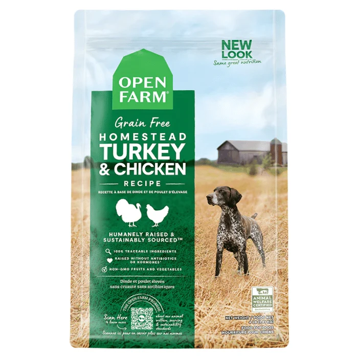Nourriture pour chiens Open Farm Dinde et Poulet sans grain