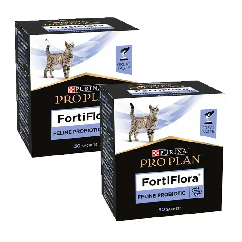 Purina Pro Plan Fortiflora Probiótico para Gatos, Pack 2 x 30x1gr