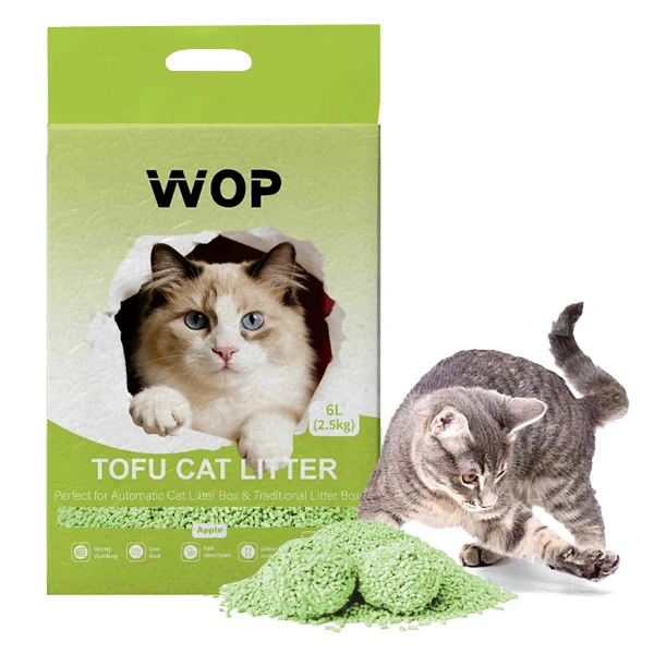 Litière pour chat TOFU Pomme