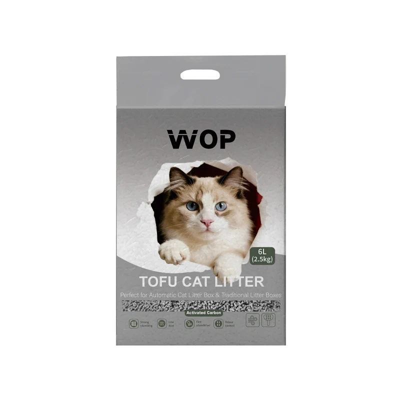 Litière pour chat TOFU Charbon actif