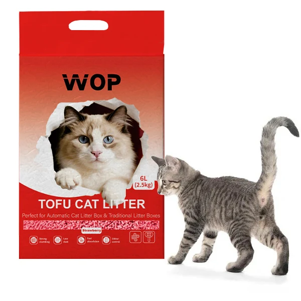Litière pour chat TOFU Fraise
