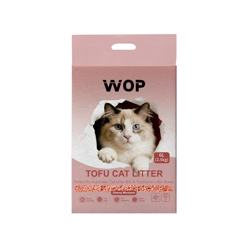 Litière pour chat TOFU Fleur de cerisier