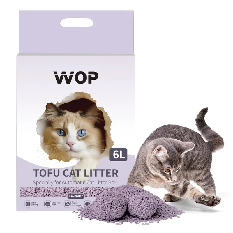 Litière pour chat TOFU Lavande