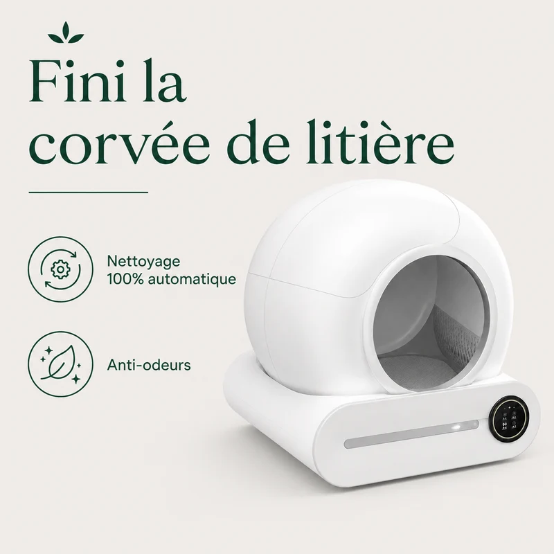 Litière Automatique Connectée pour Chat