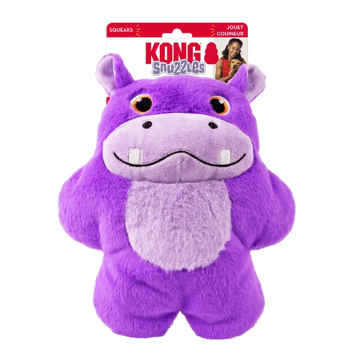 Kong Snuzzles XL Hippopotame peluche géante pour chien