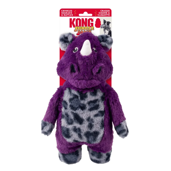 Kong Jungle Jamz Rhinocéros peluche pour chien