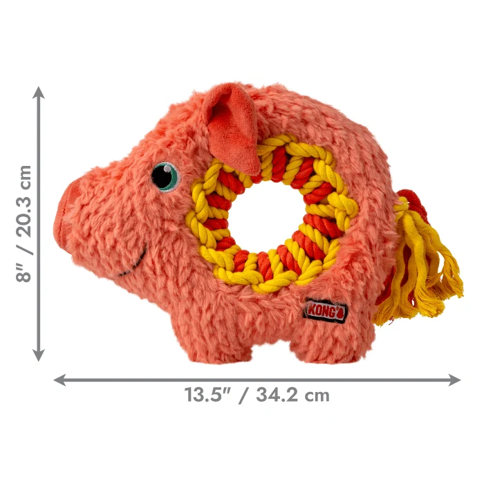 Kong Ringaroos Cochon jouet pour chien