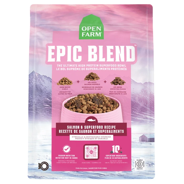 Open Farm Epic Blend saumon et superaliments pour chiens
