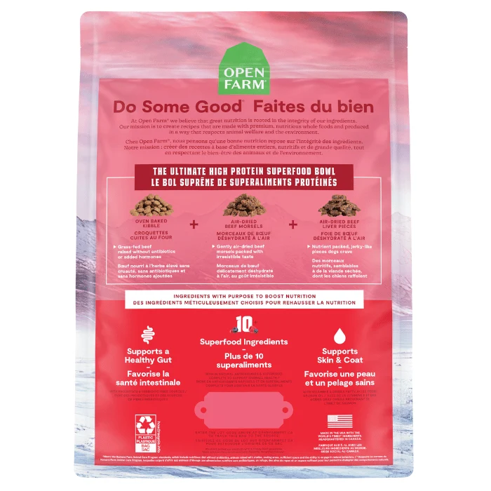 Open Farm Epic Blend bœuf et superaliments pour chiens