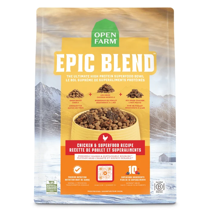 Open Farm Epic Blend poulet et superaliments pour chiens