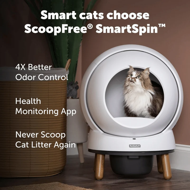 Bac à litière autonettoyant ScoopFree SmartSpin