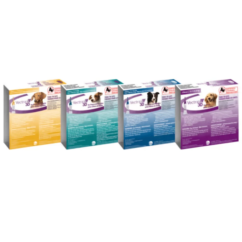 Vectra 3D - Protection antiparasitaire mensuelle topique pour chien (tiques, puces, moustiques)