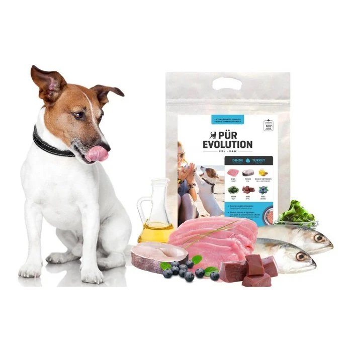PÜR Evolution Dinde et Poisson Hypo-Calories - Nourriture crue chien adulte - En magasin seulement