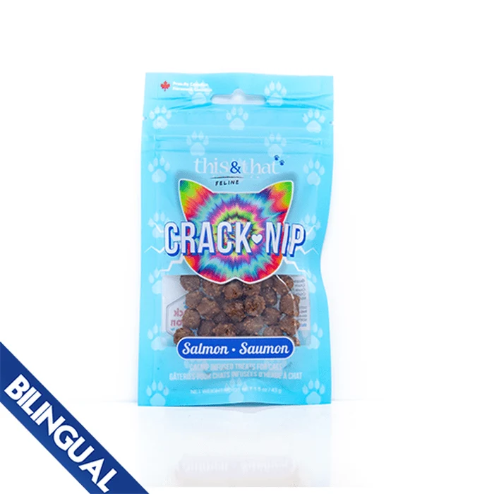 Gâteries pour chats Crack Nip au saumon