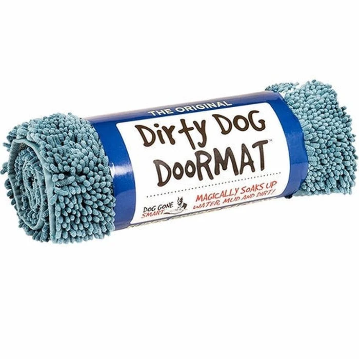 Tapis super absorbant Dirty Paws Bleu