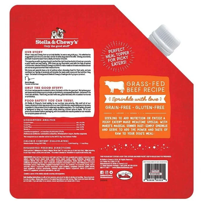 Marie's Magical Dinner Dust Bœuf 7 oz pour chiens
