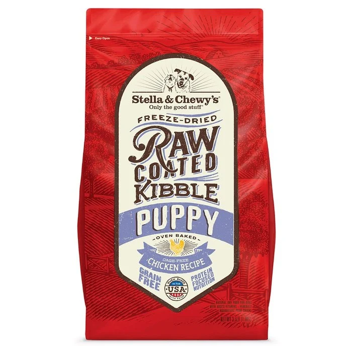 Croquettes Stella & Chewy's Raw Coated Poulet sans cage pour chiots
