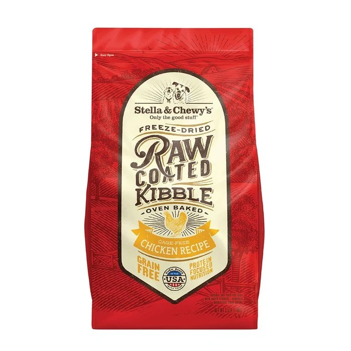 Croquettes Stella & Chewy's Raw Coated Poulet sans cage pour chiens