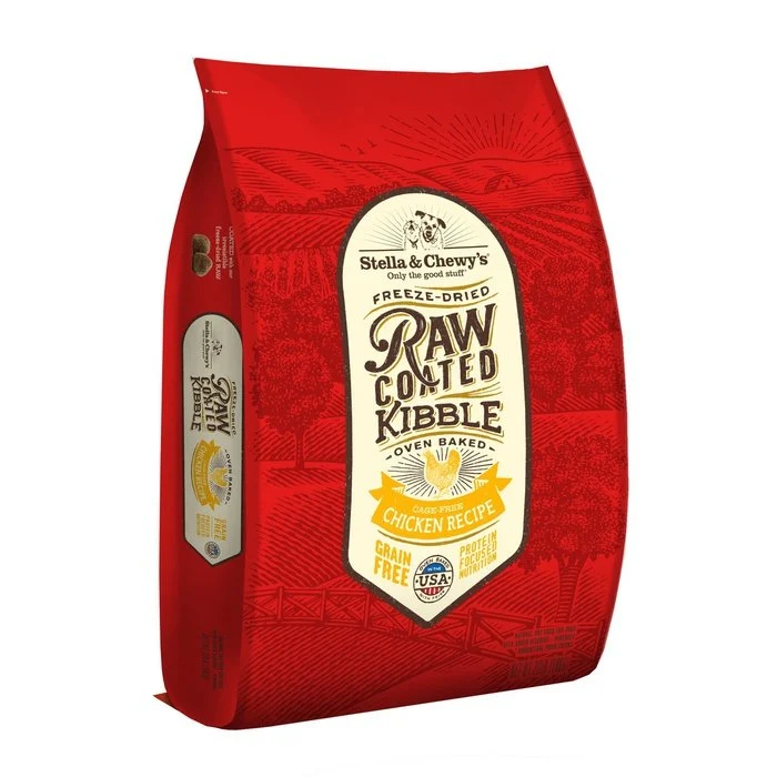 Croquettes Stella & Chewy's Raw Coated Poulet sans cage pour chiens
