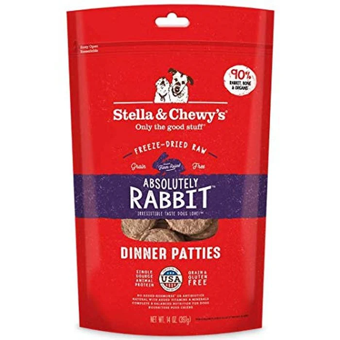 Galettes Stella & Chewy's Dinner Patties Absolutely Rabbit pour chiens