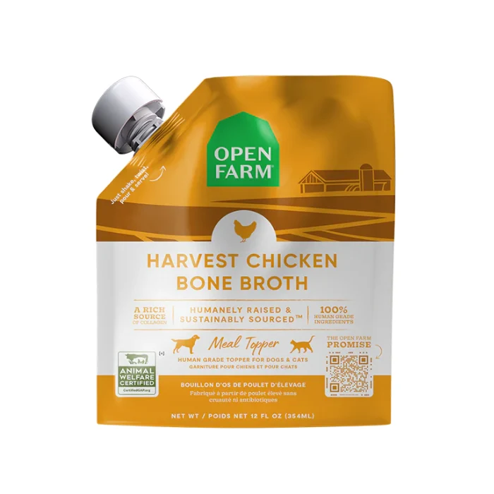 Open Farm Bouillon d'os de poulet