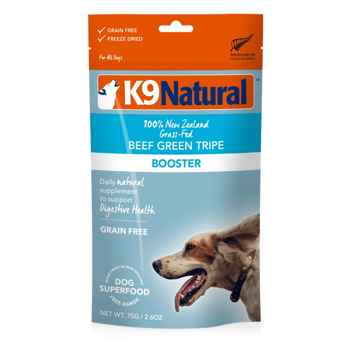 K9 Natural Topper Tripes Vertes de Boeuf lyophilisé 57g