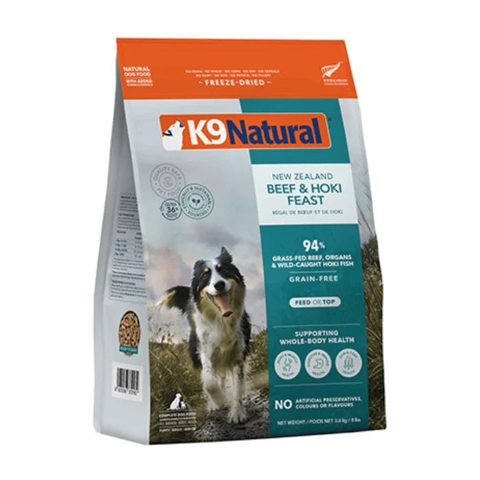 K9 Natural Nourriture lyophilisée pour chien - Hoki et Boeuf