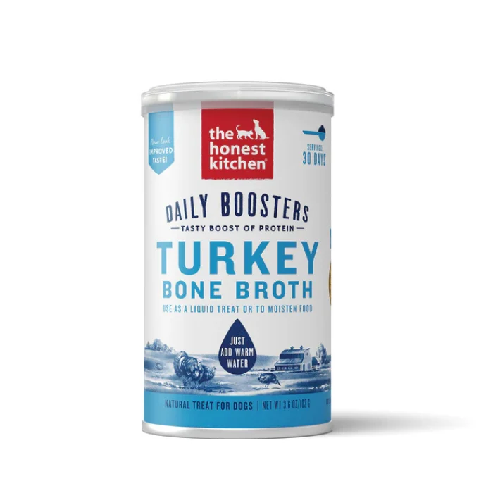 The Honest Kitchen Bouillon d'os de bœuf instantané 3,6 oz pour chiens et chats