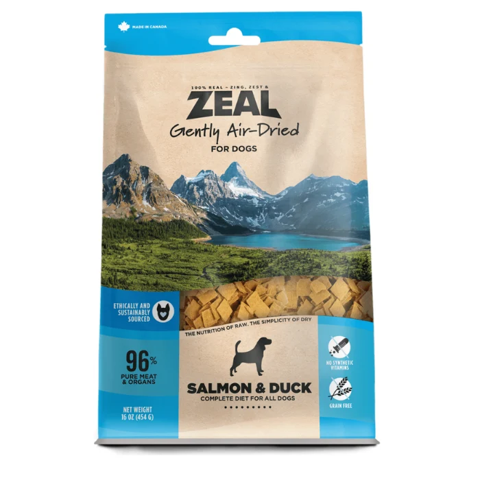 Zeal séché à l'air saumon sauvage d'Alaska pour chiens