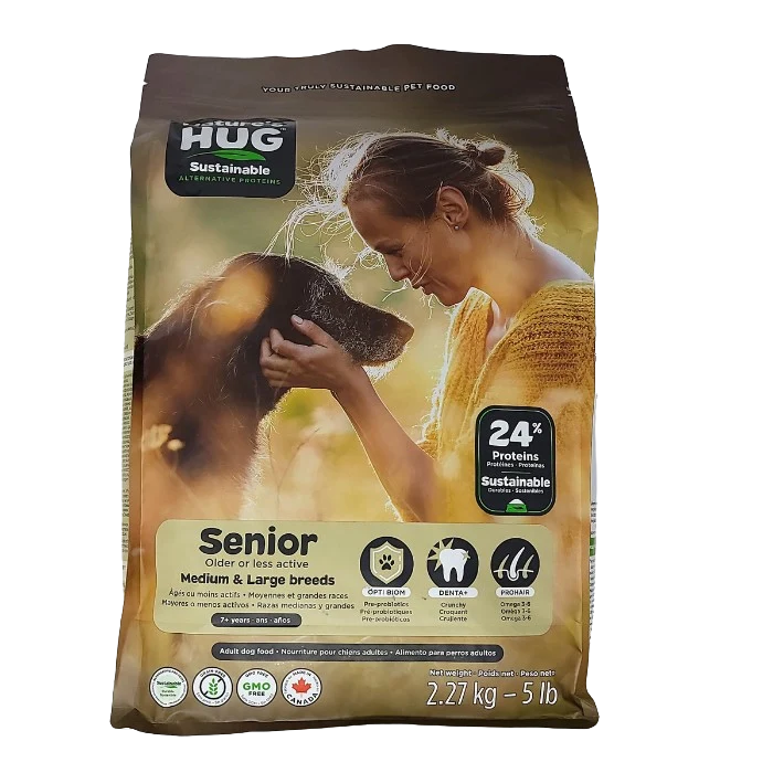 Nourriture pour chiens séniors de moyenne et grande race Nature's Hug 100 % végétale