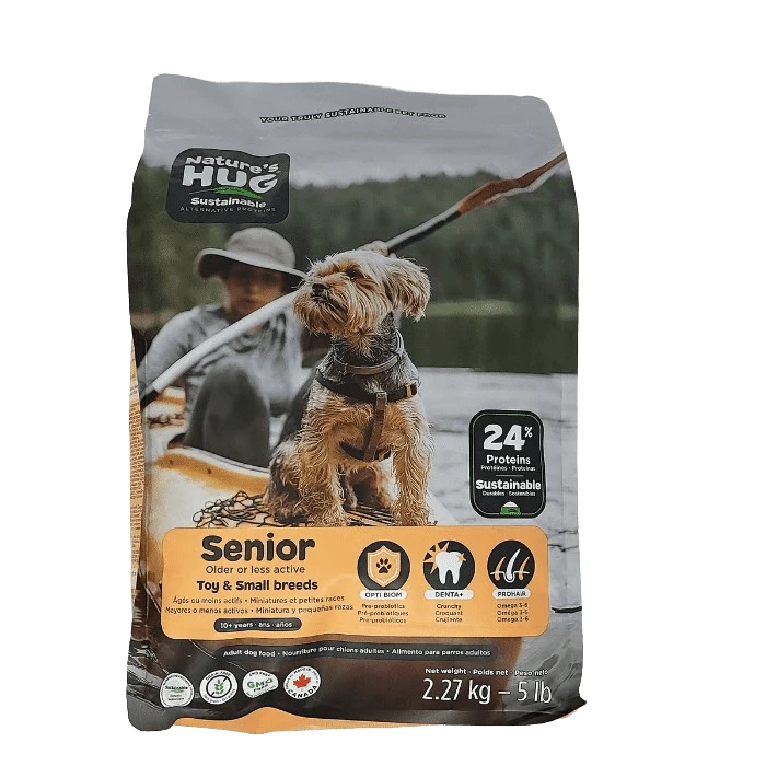 Nourriture pour chiens séniors de petite race Nature's Hug 100 % végétale