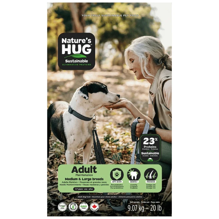Nourriture pour chiens adultes de moyenne et grande race Nature's Hug 100 % végétale