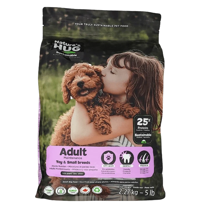 Nourriture pour chiens adultes de petite race Nature's Hug 100 % végétale